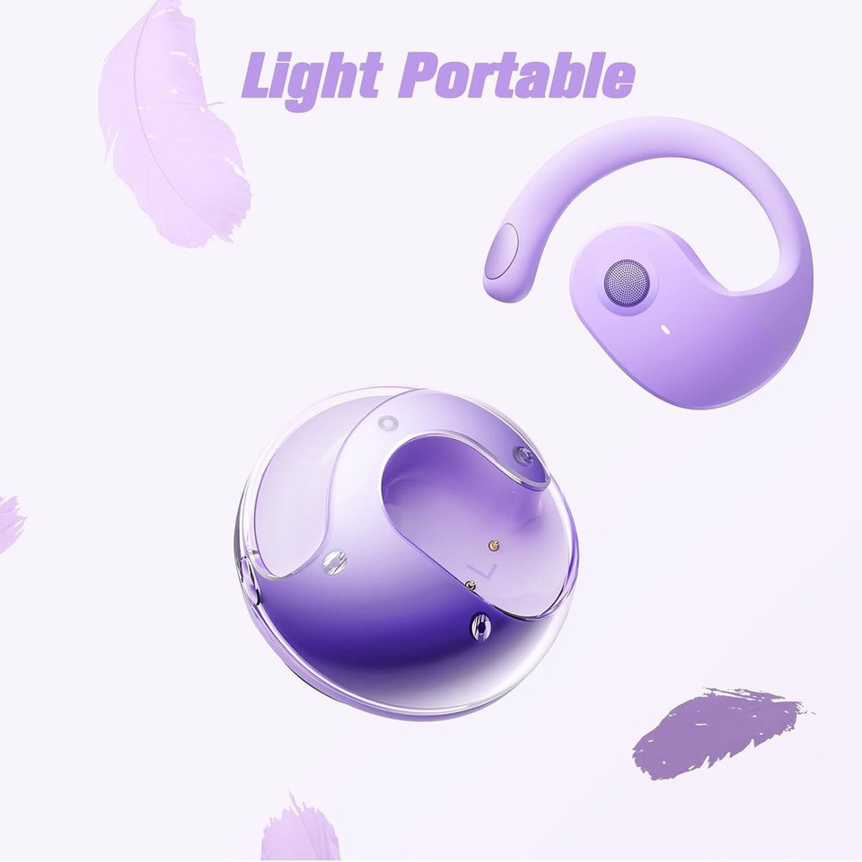 144 Languages Translation Device Ai Translator Earbuds Translating Headphones Real Time Ai Headphones Language Translation (Purple) product image