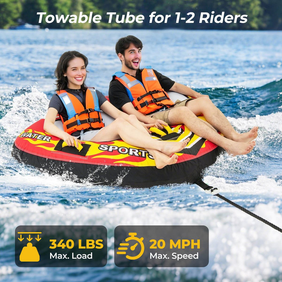 Towable Tube with Quick Connector & Drainage System for Boating product image