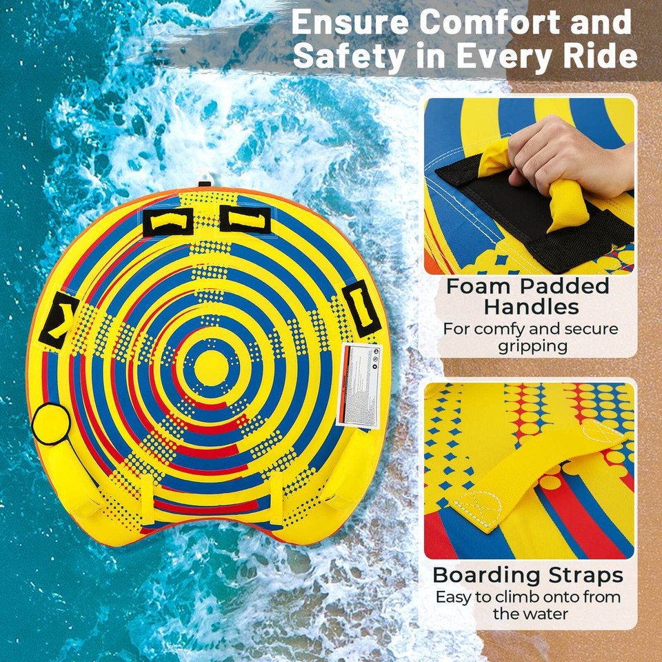 Towable Tube with Quick Connector & Drainage System for Boating product image