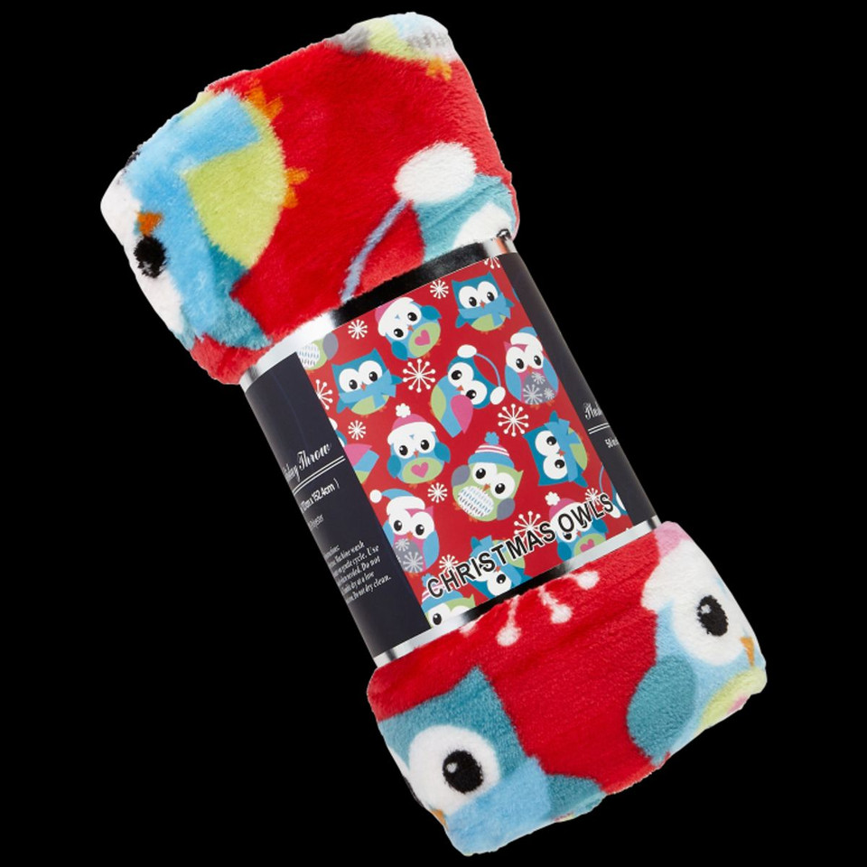50 x 60-Inch Microplush Holiday Throw Blanket product image