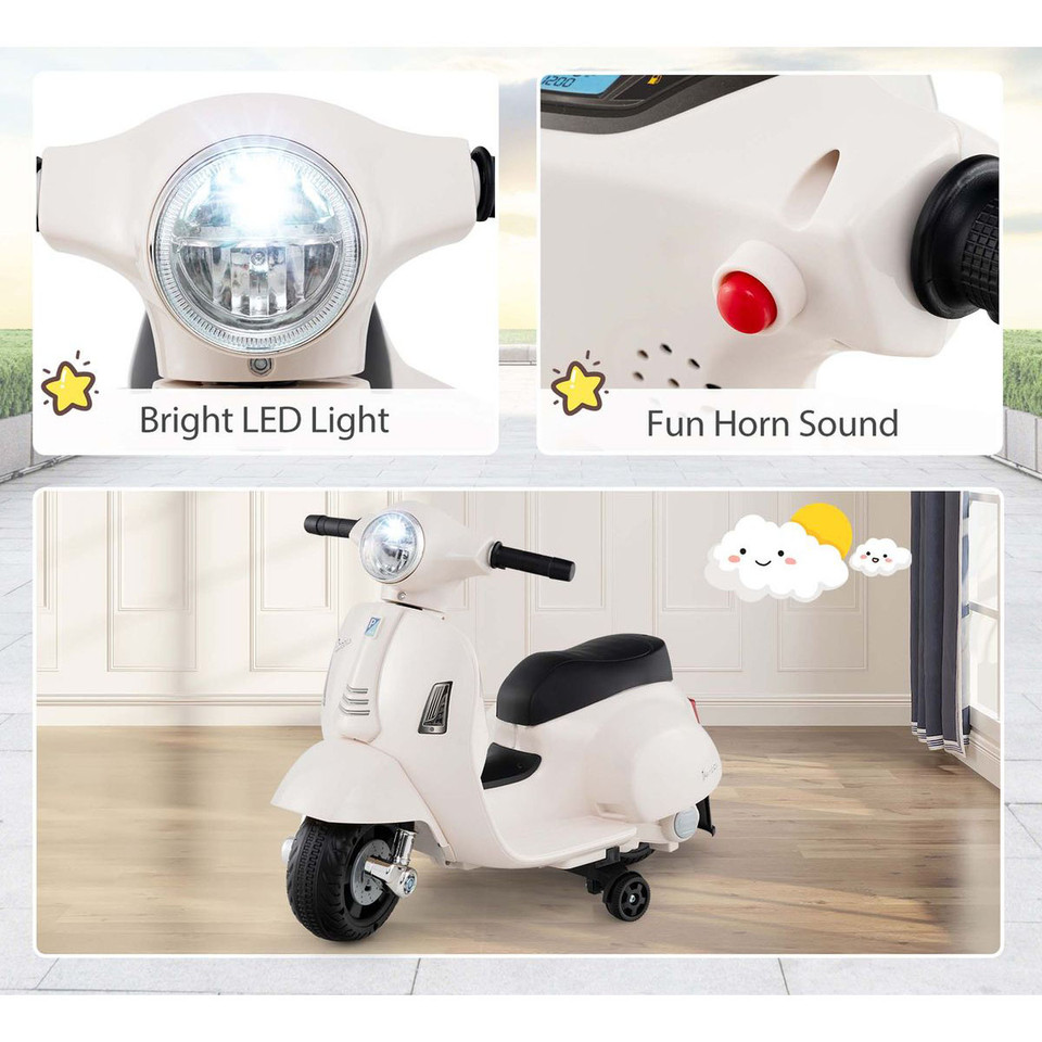 6V Kids' Ride-On Scooter with Training Wheels  product image