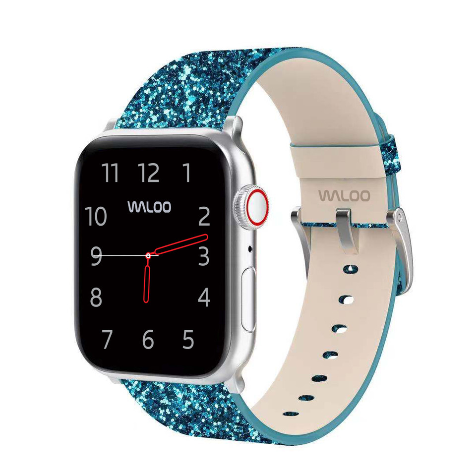 Sparkly Leather Apple Watch Band product image