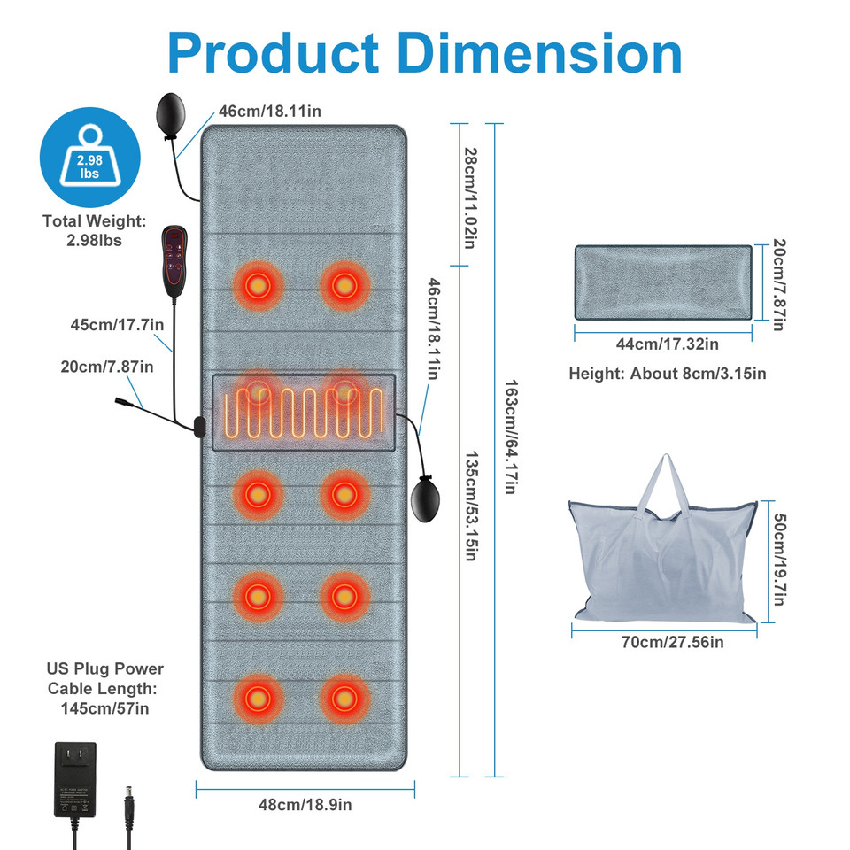 iMounTEK Full Body Electric Massage Mat product image