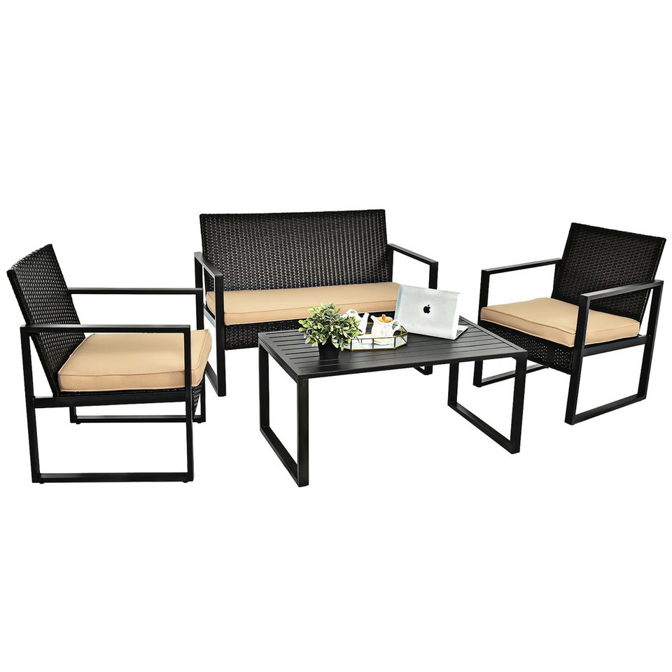 4-Piece Rattan  Patio Furniture Set product image