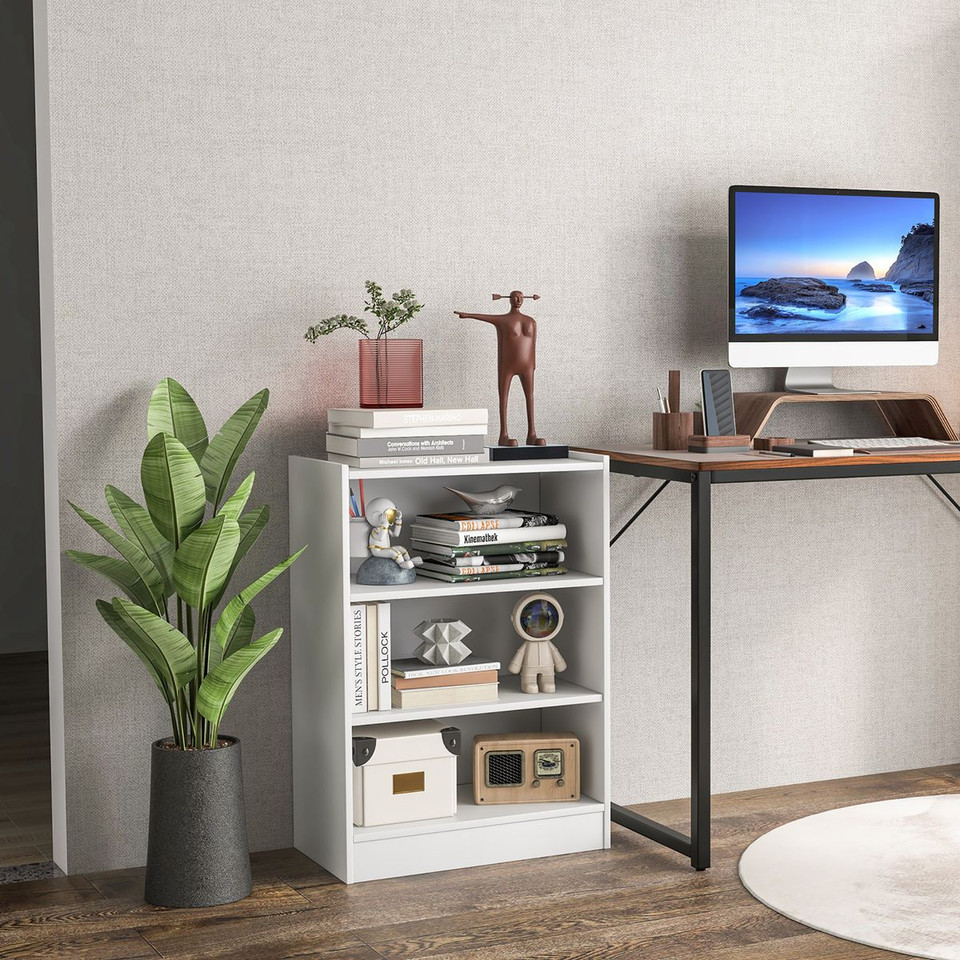 3-Tier Open Multipurpose Display Rack Cabinet with Adjustable Shelves product image
