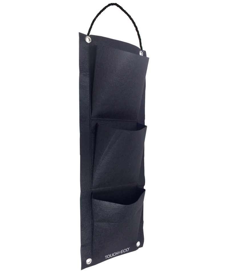 Eco-Friendly 3-Pocket Hanging Garden Planter Bag (2-, 4-, or 6-Pack) product image