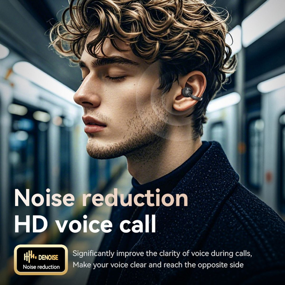Ai Smart Bluetooth Translator Headphone, 144 Languages Translator Touch Control Wireless Earbuds With Noise Cancelling Color Black product image