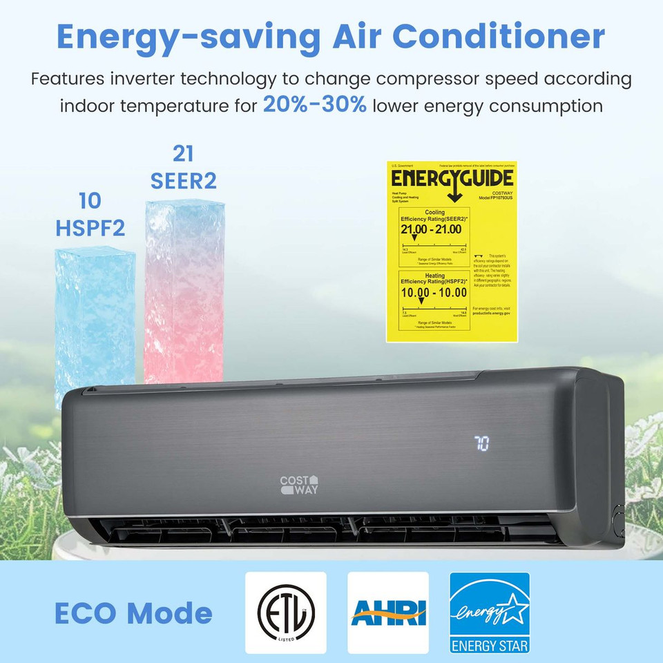 12000 BTU Mini Split Air Conditioner and Heater with Heat Pump product image