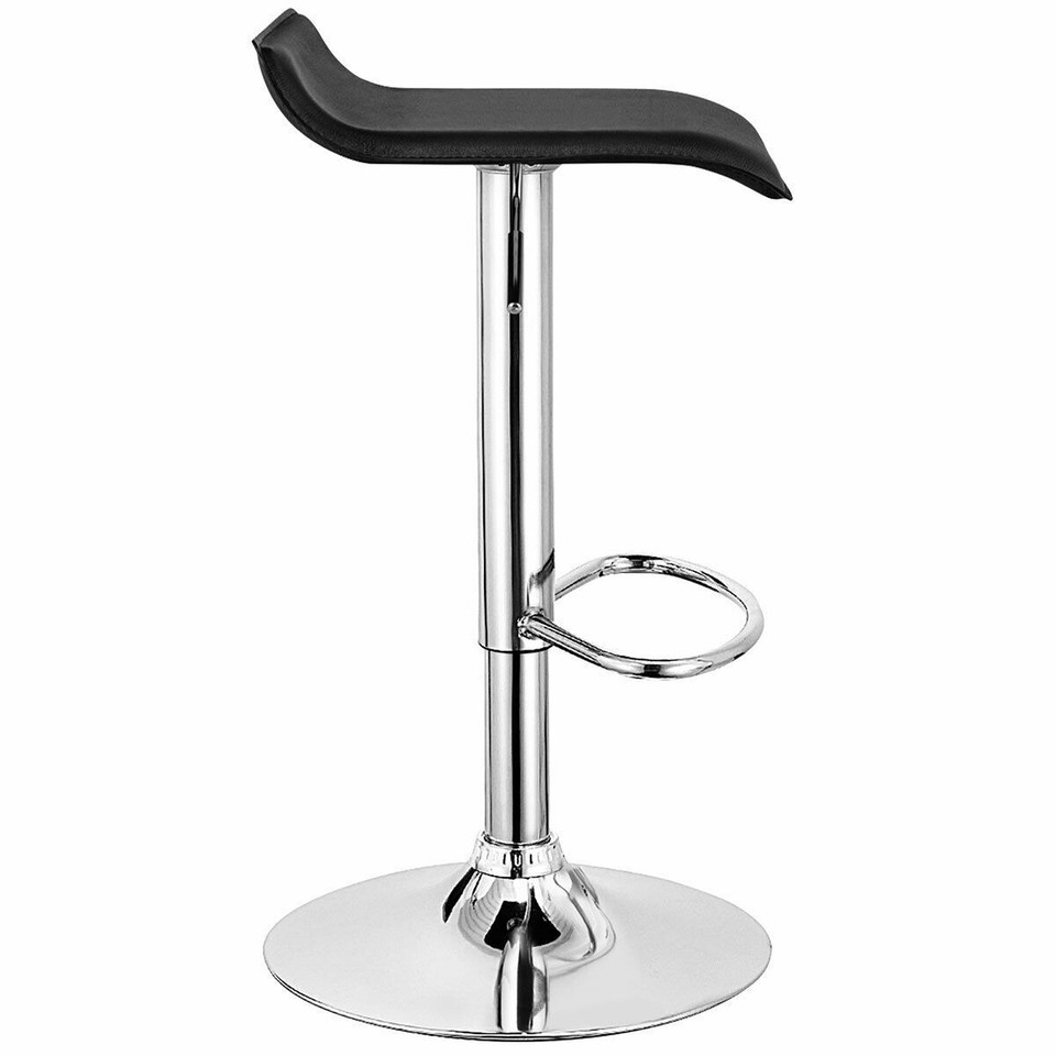 Adjustable Swivel Bar Stool with Thick Padding and PU Leather (Set of 2)  product image