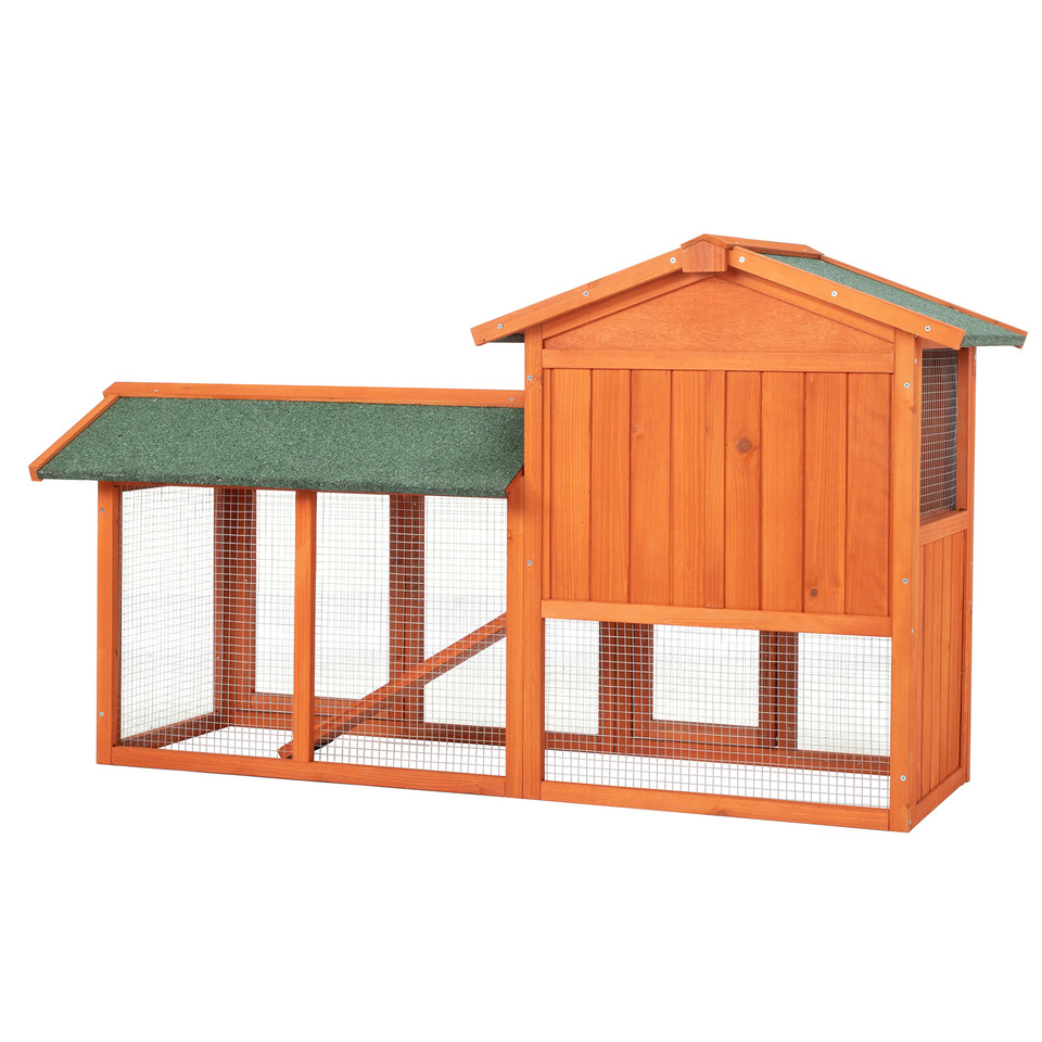 61" Wooden Coop/Hutch with Ladder and Tray product image