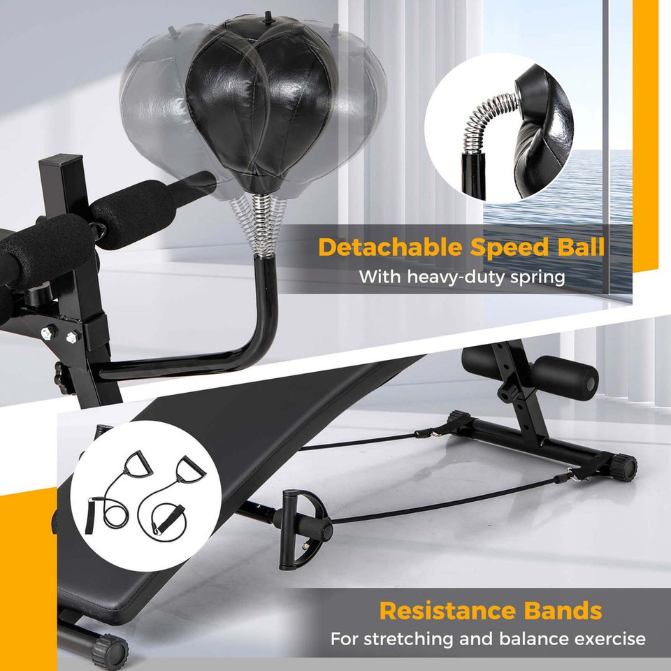 Adjustable Decline Sit-up Bench for Exercise (Optional Accessories) product image