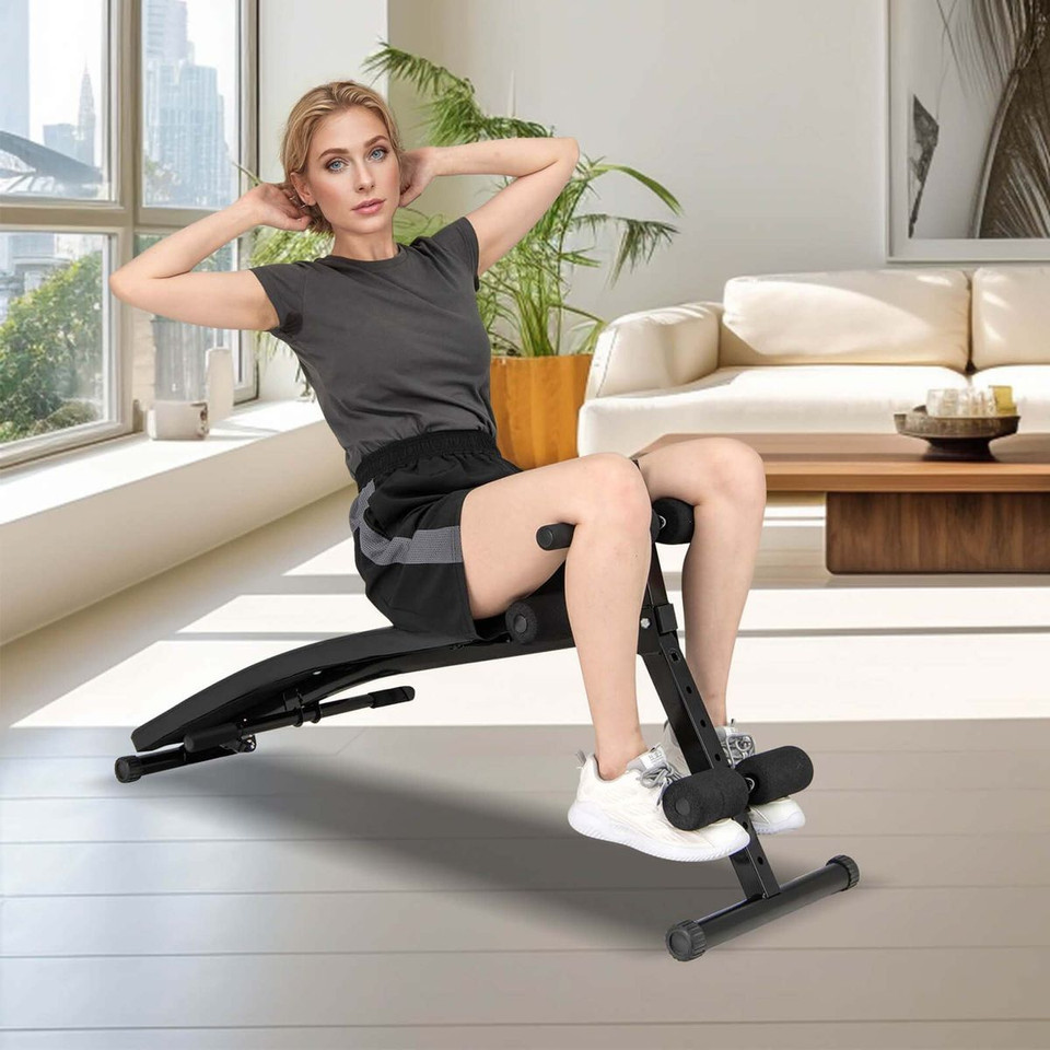 Adjustable Decline Sit-up Bench for Exercise (Optional Accessories) product image