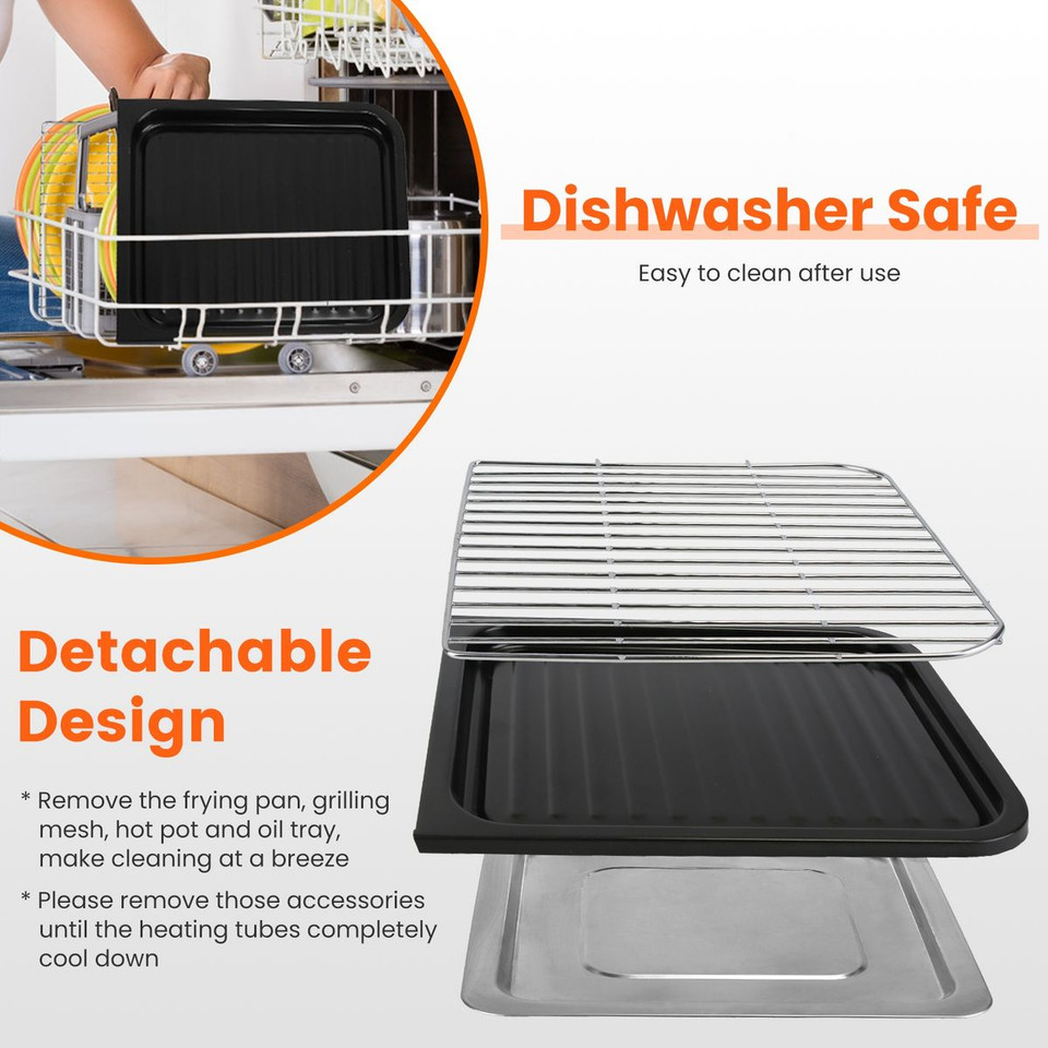 3-in-1 Electric Hot Pot with Grill product image