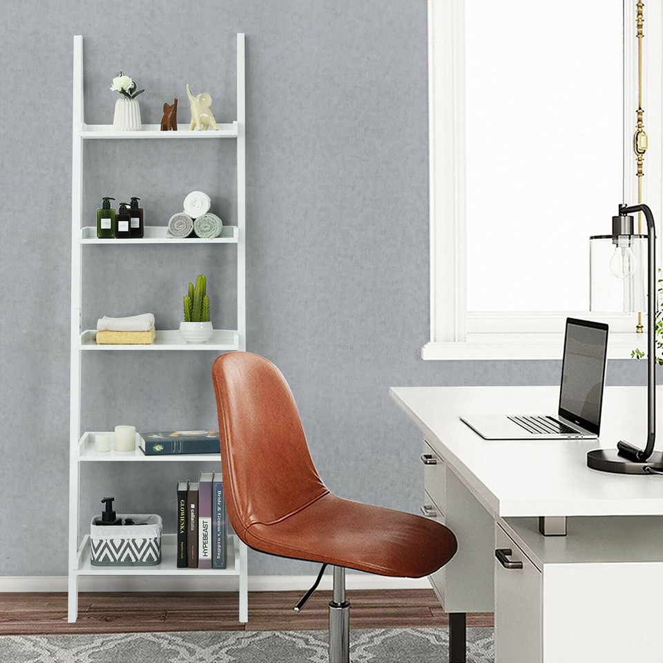 5-Tier Leaning Wall Ladder Shelf  product image