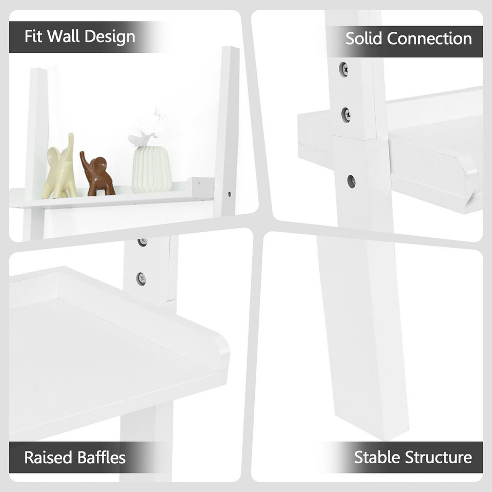 5-Tier Leaning Wall Ladder Shelf  product image