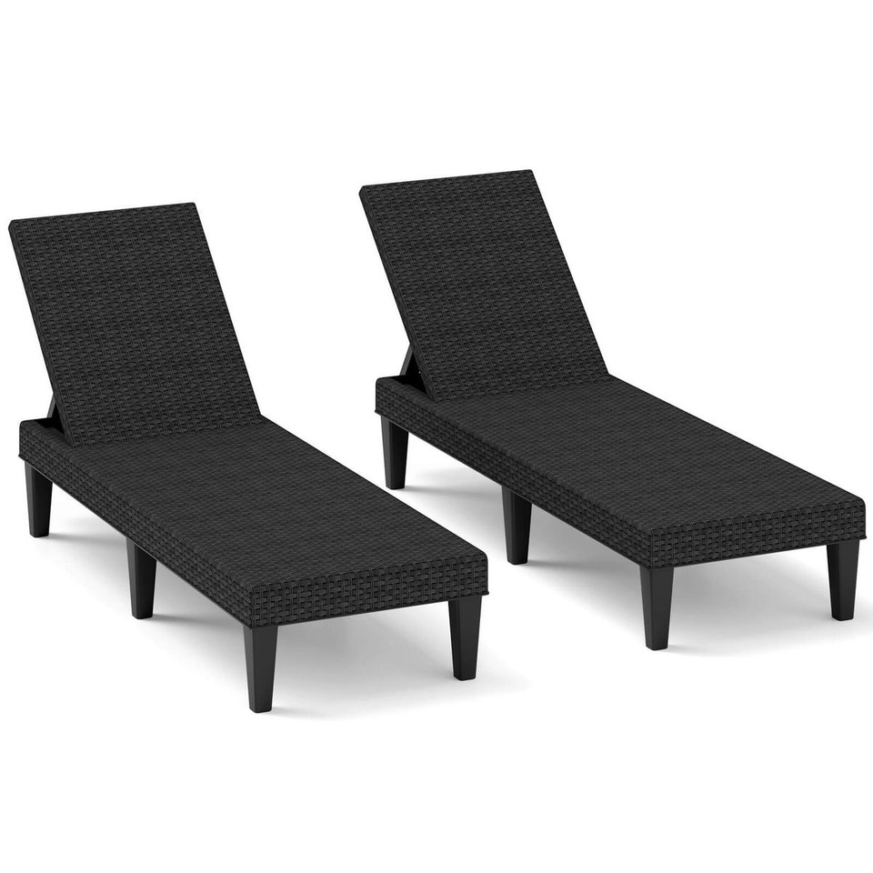 Outdoor Chaise Lounger Chair with Adjustable Backrest product image
