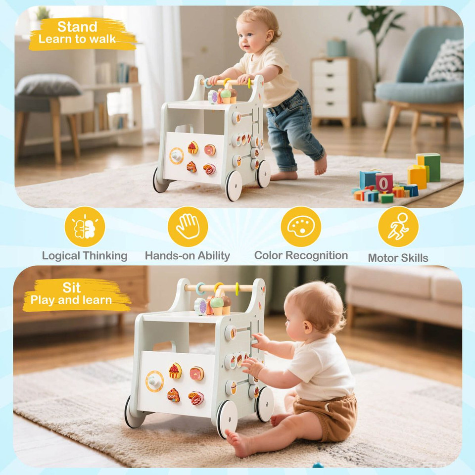 Wooden Ice Cream Stand Baby Walker product image