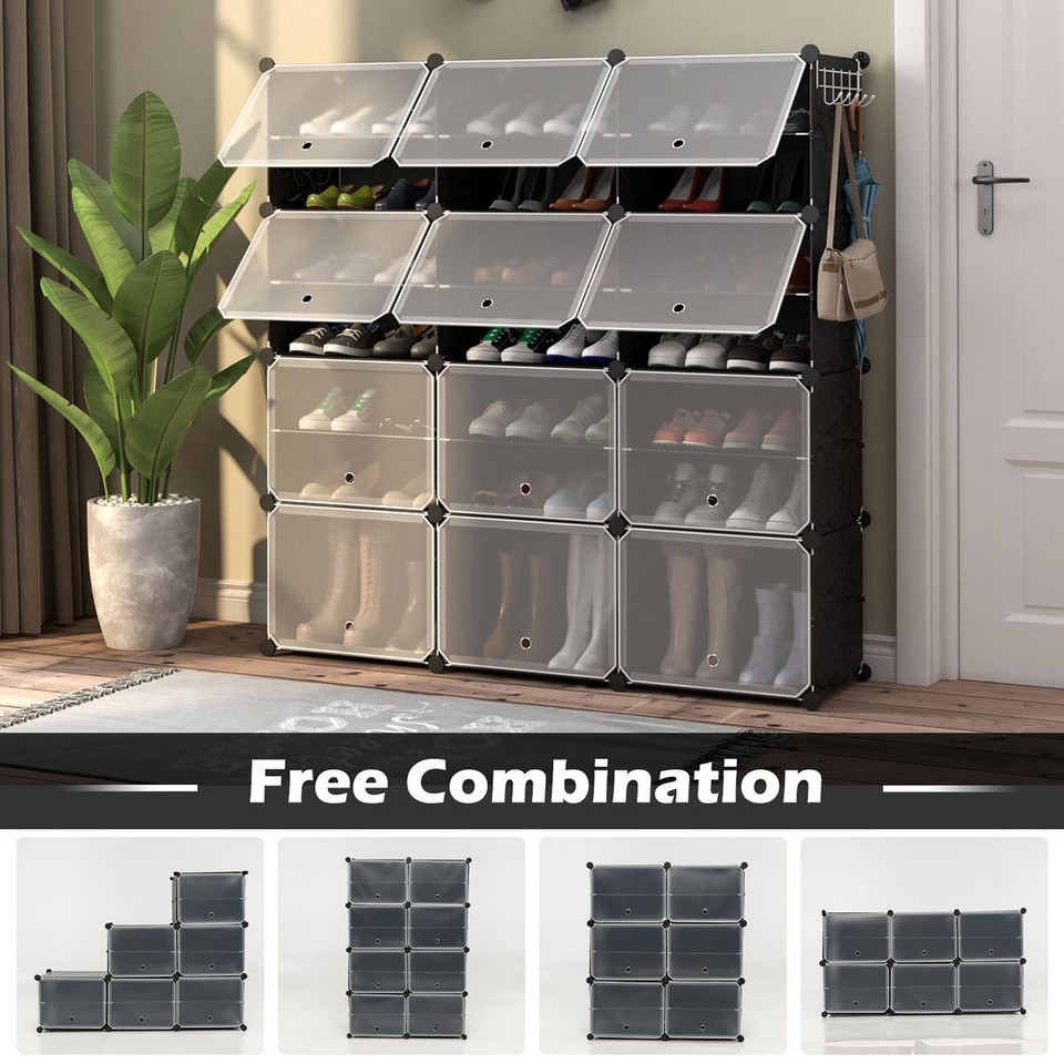 12-Cube 48-Pair Portable Shoe Organizer  product image