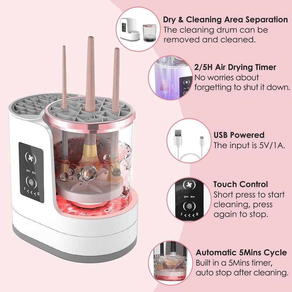Laromni 4-in-1 Electric Makeup Brush Cleaner product image
