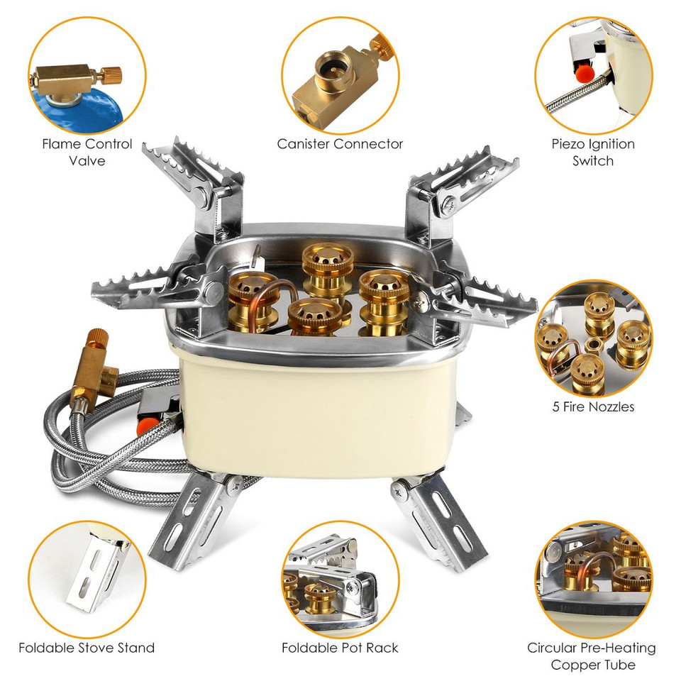 LakeForest Portable Butane Camping Stove product image