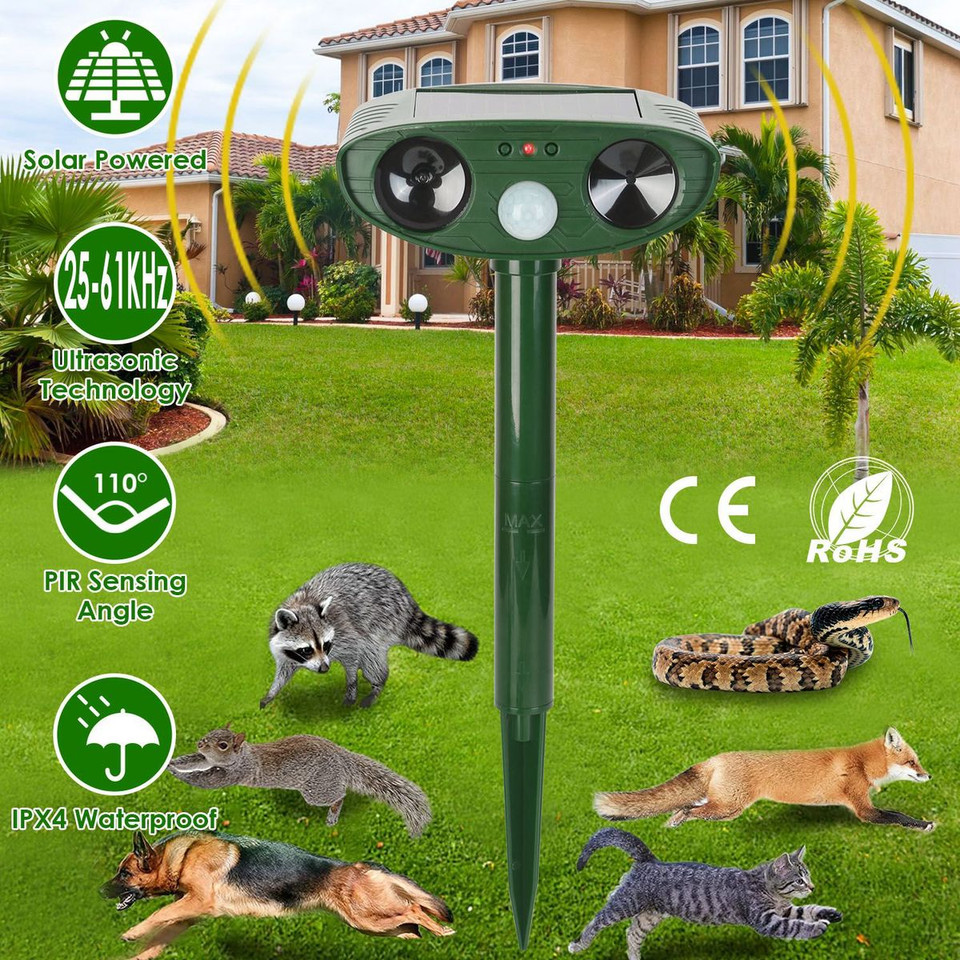 iMounTEK Solar Ultrasonic Animal Repeller product image