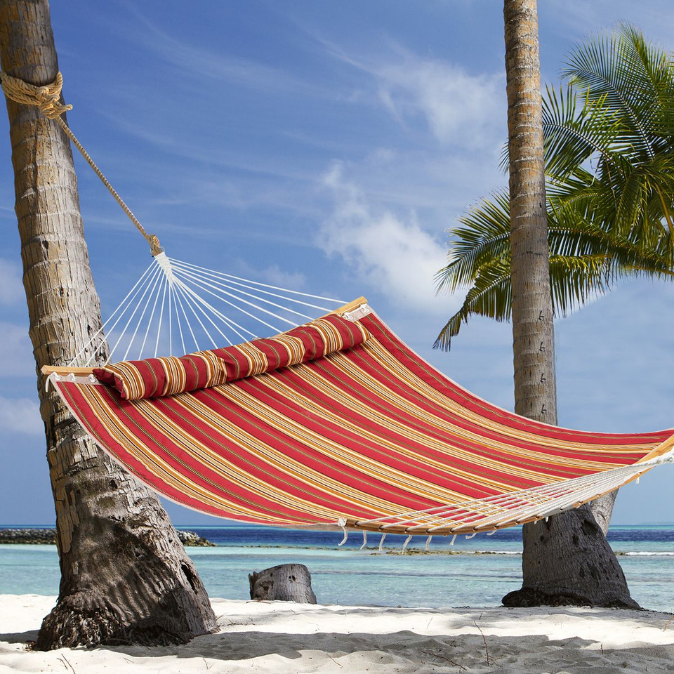 Curved Bamboo Hammock with Detachable Pillow product image