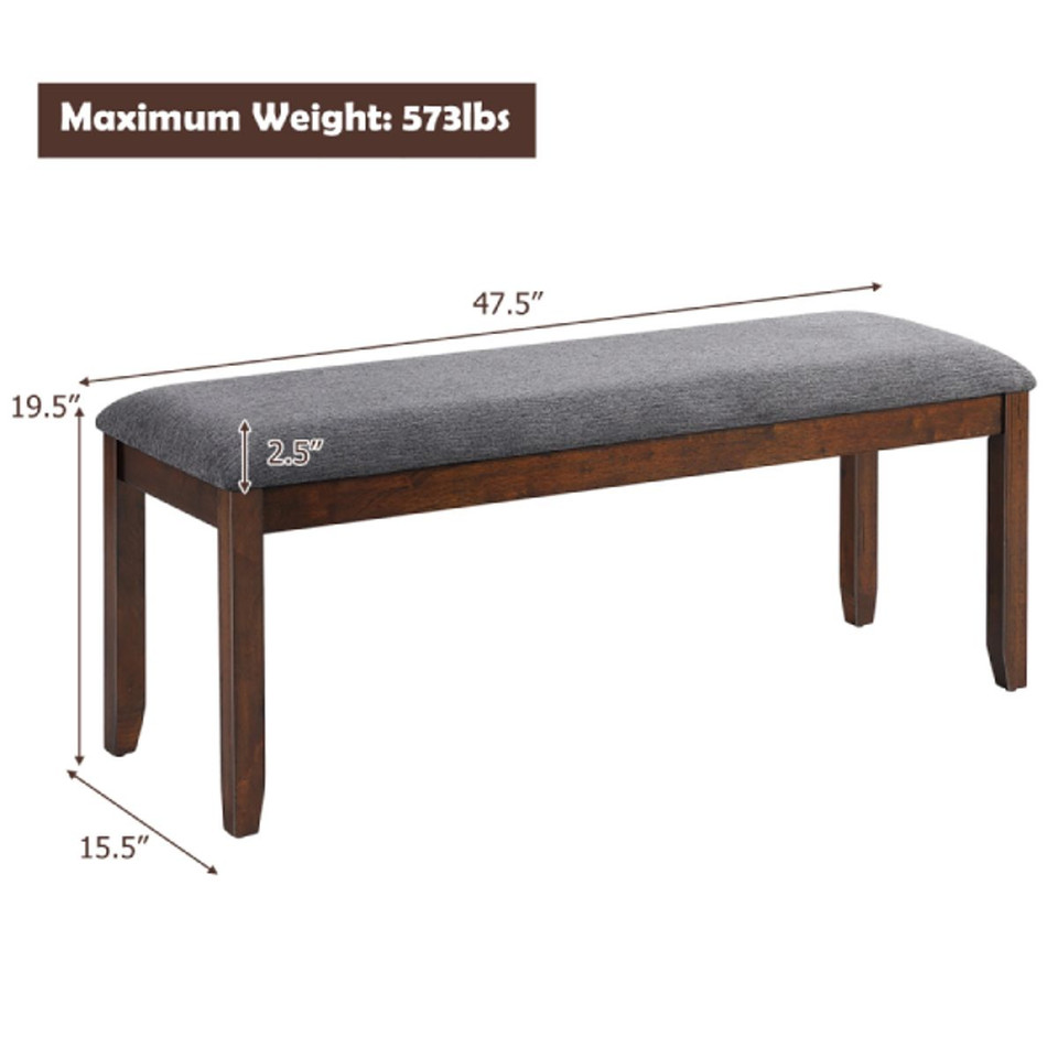 Upholstered Wood Entryway Bench (1- or 2-Pack) product image