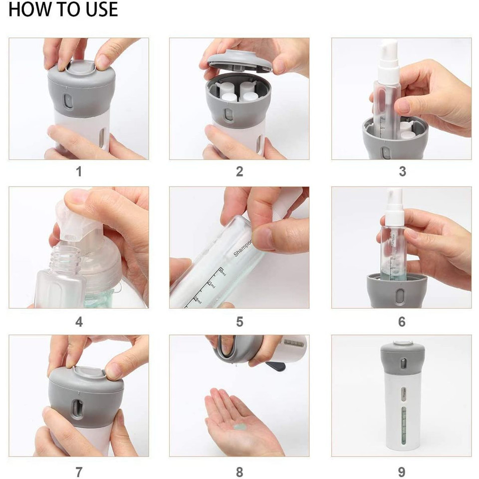 4-in-1 Smart Travel Bottle Set  product image