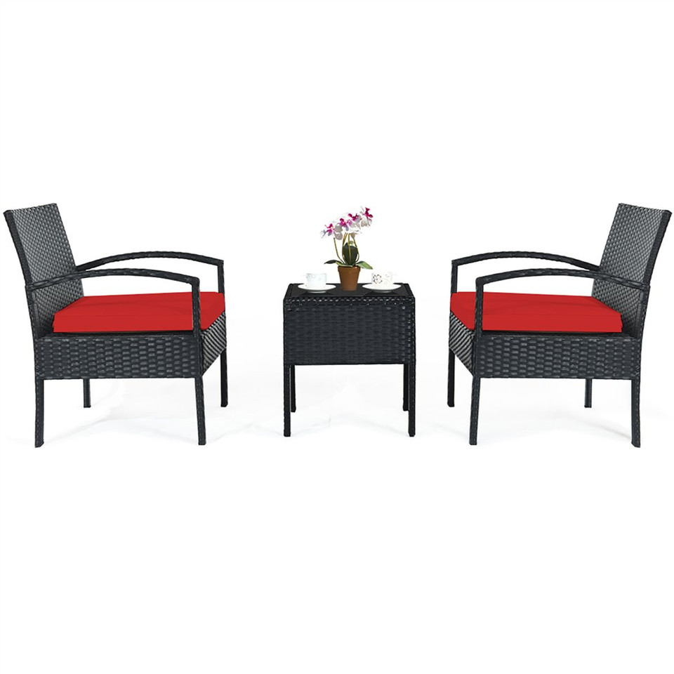 3-Piece Rattan Furniture Conversation Set product image