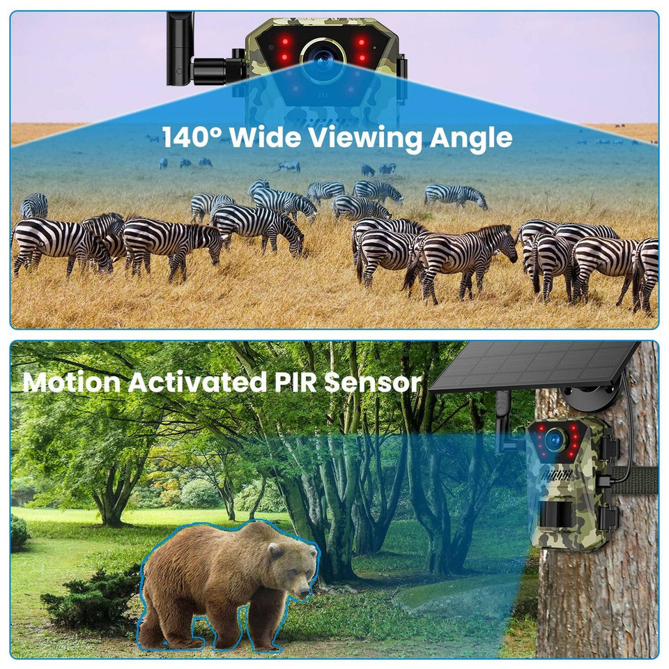 4G 4K 30FPS Solar Trail Camera product image