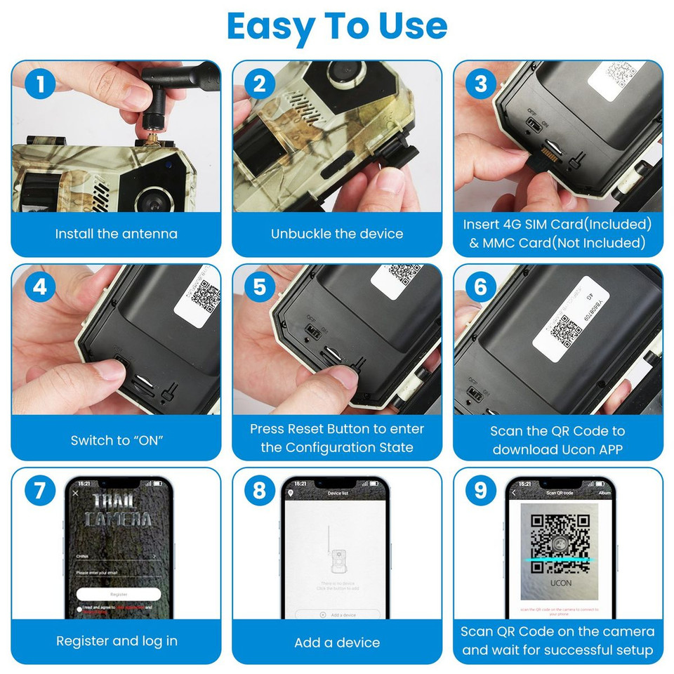 4G 4K 30FPS Solar Trail Camera product image