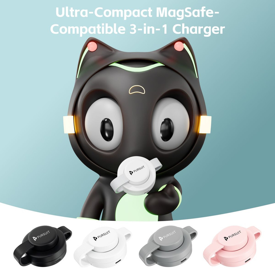 Magnetic Wireless Mag-Safe 3-in-1 Charging Station for Apple Devices product image