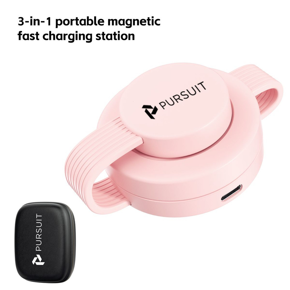 Magnetic Wireless Mag-Safe 3-in-1 Charging Station for Apple Devices product image