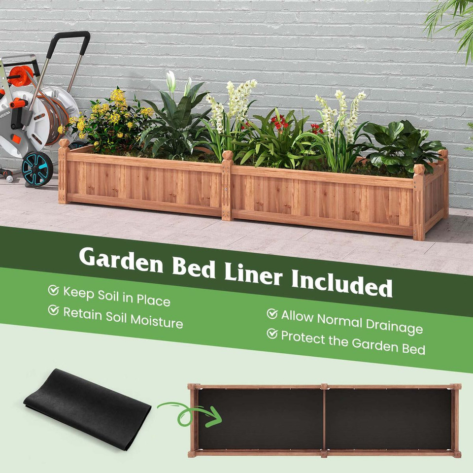 Wooden Raised Garden Bed with Drainage Holes product image