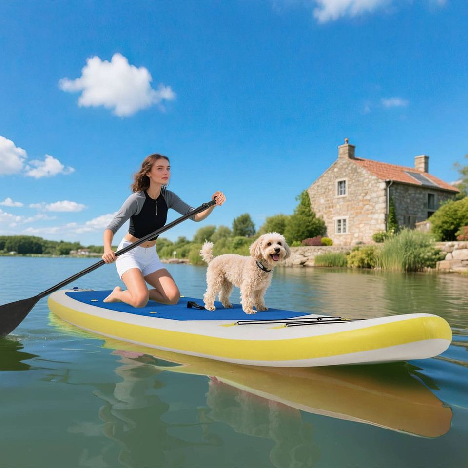 11' Inflatable Stand Up Paddle Board with Adjustable Paddle product image