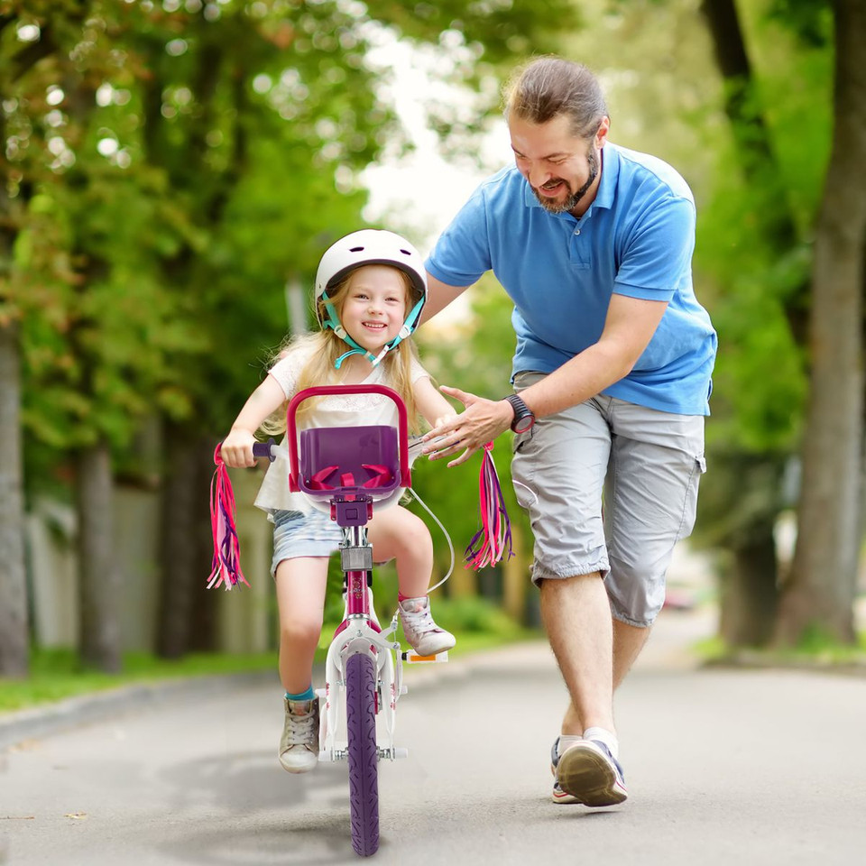 Kids' Bike with Doll Seat and Training Wheels product image