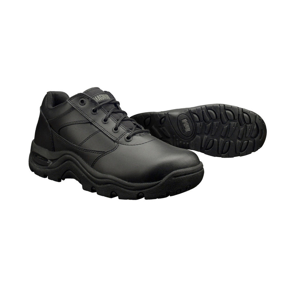 Magnum Viper Slip-Resistant Black Leather Work Shoes product image