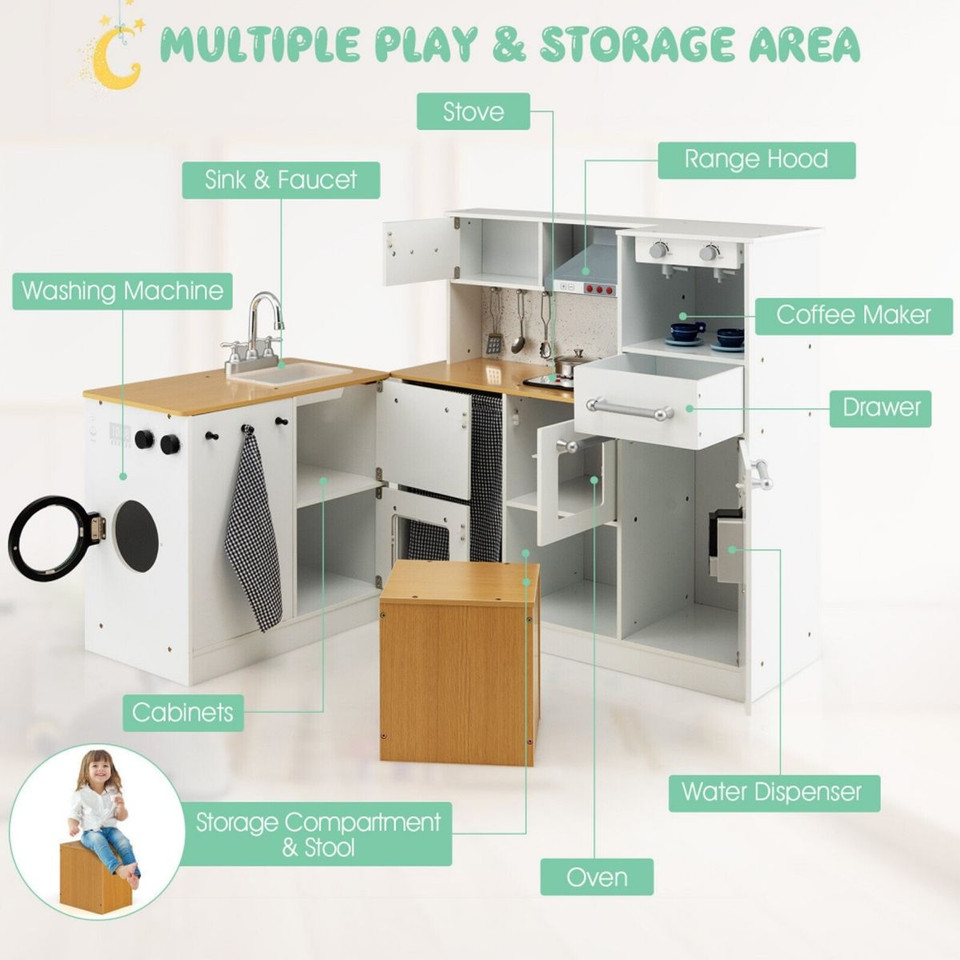 2-Piece Kitchen Play Set with Range Hood  product image