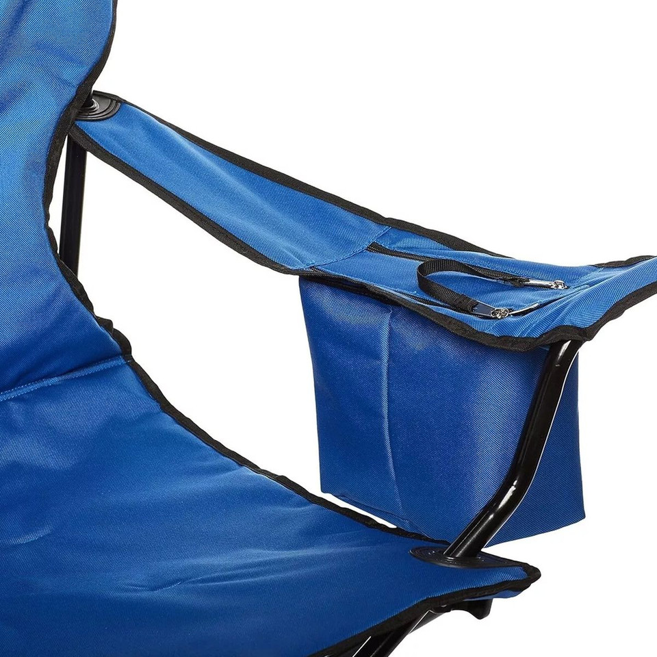 Durable Extra-Large Camping Chair with Padded Seat and Beverage Storage product image