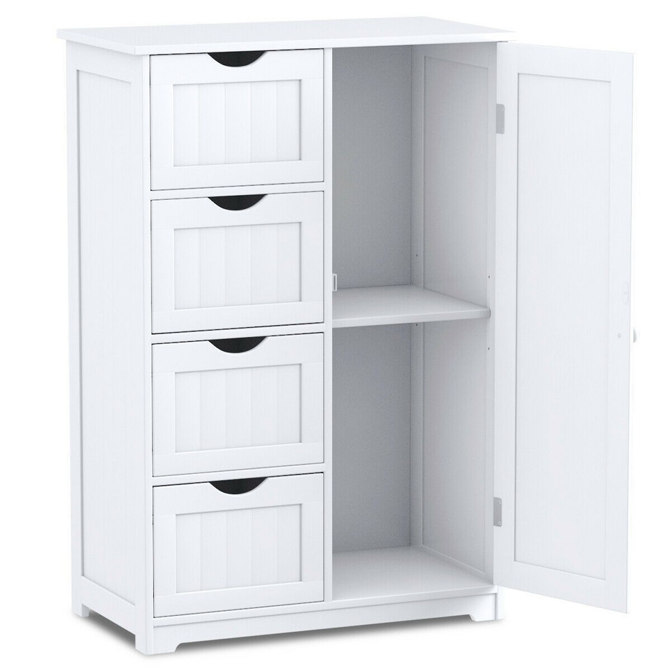 4-Drawer Standing Bathroom Storage Cabinet product image