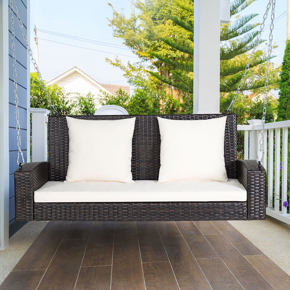 2-Person Rattan Porch Swing product image