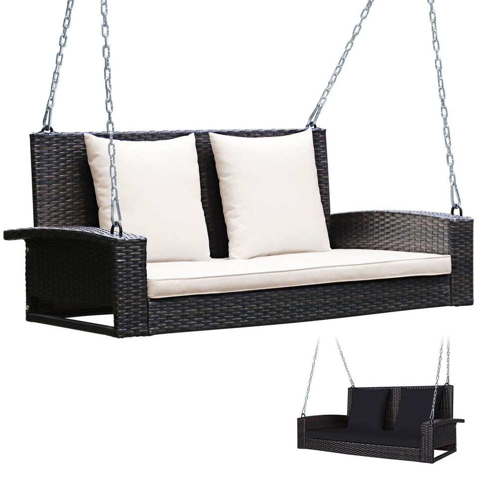 2-Person Rattan Porch Swing product image