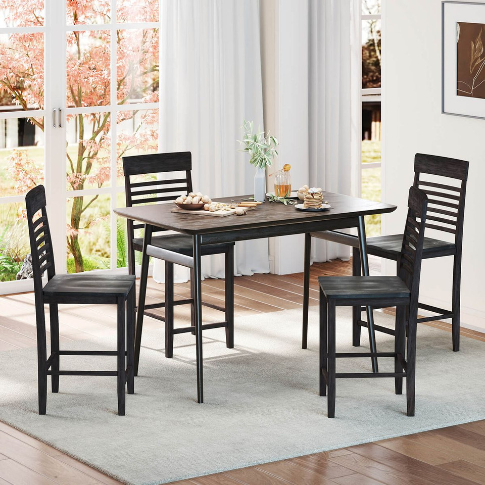 Counter-Height Dining Chair with Footrests  product image