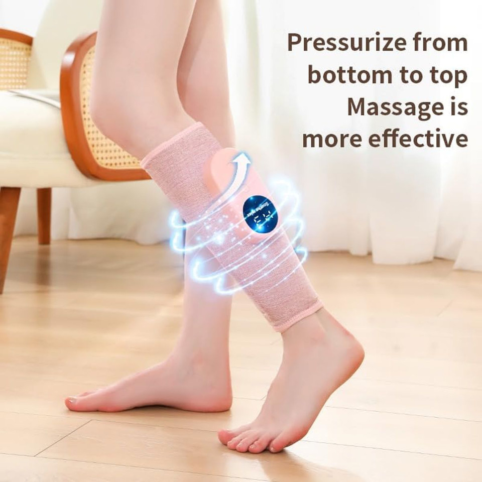 2 Pack Leg Massager for Pressure Relief, Calf Air Compression Massager with 3 Intensities and 3 Modes, Easy to Use, Muscle Relaxation, Grey product image