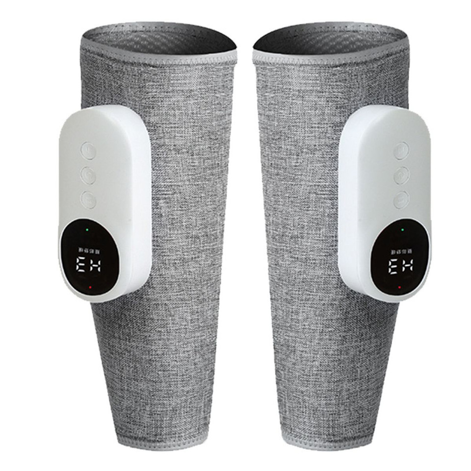2 Pack Leg Massager for Pressure Relief, Calf Air Compression Massager with 3 Intensities and 3 Modes, Easy to Use, Muscle Relaxation, Grey product image