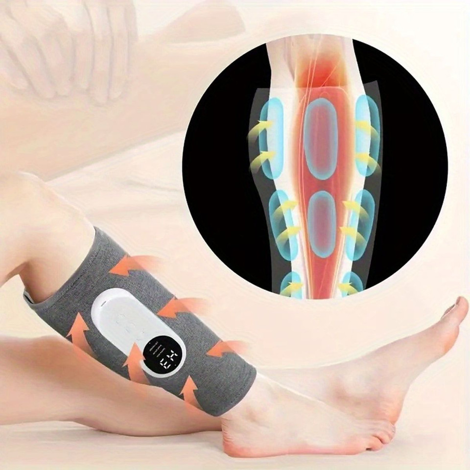 2 Pack Leg Massager for Pressure Relief, Calf Air Compression Massager with 3 Intensities and 3 Modes, Easy to Use, Muscle Relaxation, Grey product image