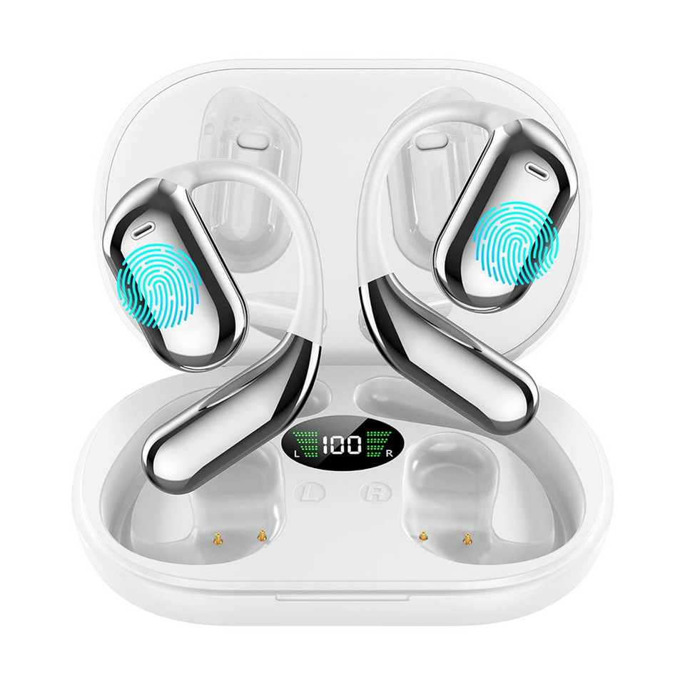 AI Language Translation Earbuds, AI Wireless Translator Earbuds Real Time for 144 Languages, Bluetooth 5.4 Headphones for Travel Business (White) product image