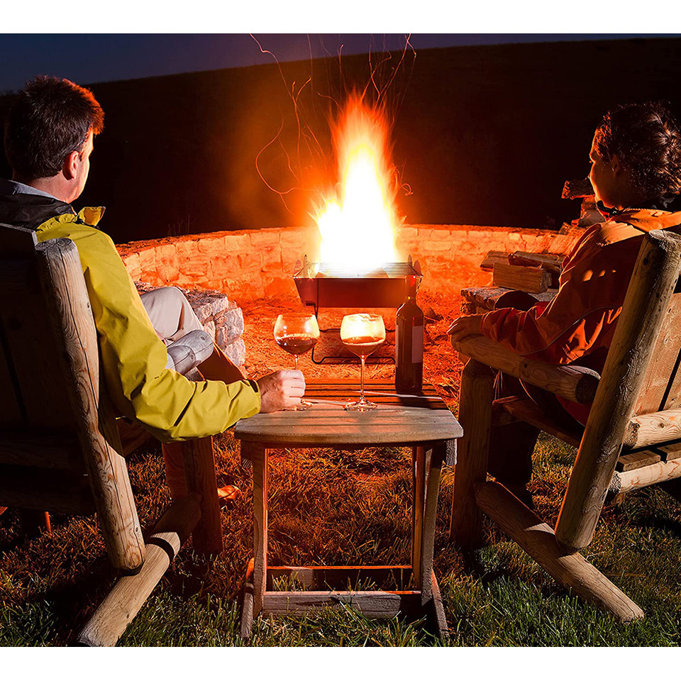 Zone Tech® Flatpack Portable Foldable Stainless Steel Grill & Fire Pit product image