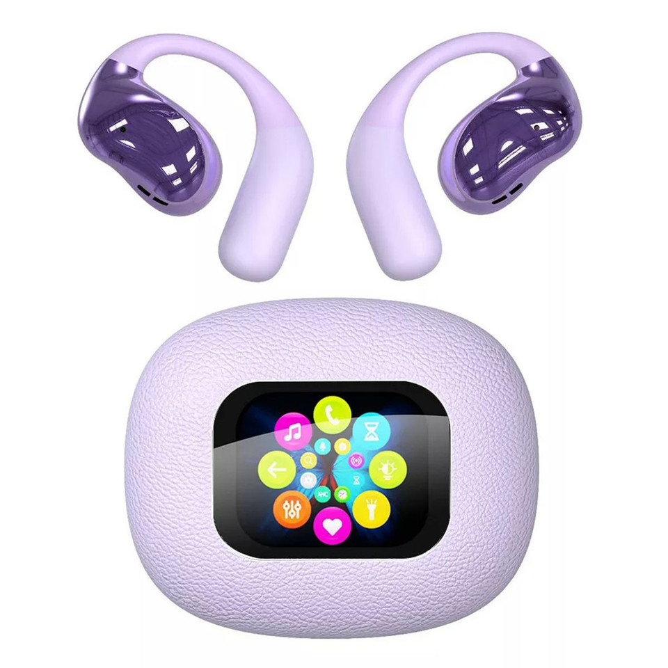 Ai Translating Ear Buds,Wireless Bluetooth Earbuds 144 Languages Real Time Language Translator,For Travel Business Learning Color Purple product image