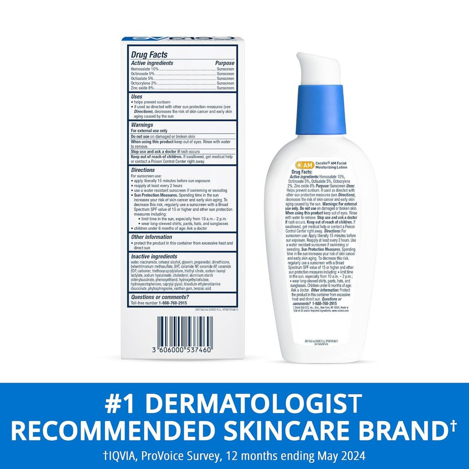 CeraVe AM Facial Moisturizer with SPF 30 (2-Pack) product image
